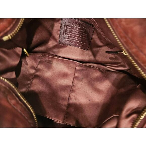 Coach Zoe red bag logo hobo - Picture 5 of 7